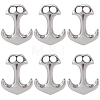 SUNNYCLUE 6Pcs 304 Stainless Steel Hook Clasps STAS-SC0008-12-1