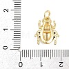 Brass Micro Pave Clear Cubic Zirconia Pendants KK-F938-22B-G01-3