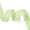 Single Face Plaid Polyester Satin Ribbon SRIB-T009-10E-1