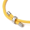 Round Nylon Milan Cord Slider Bracelet Making BJEW-L722-01P-18-2