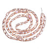 Electroplate Transparent Glass Beads Strands EGLA-N002-25-C01-2