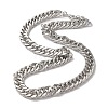Iron Cuban Link Chain Necklaces for Women Men NJEW-A028-01I-P-1