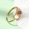304 Stainless Steel Cuff Open Rings RJEW-F213-01G-10-2