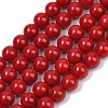 Shell Pearl Beads Strands BSHE-K015-6mm-01-1
