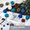 16Pcs 4 Colors Wicker Rattan Balls AJEW-SC0004-26B-6