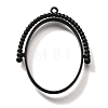 Alloy Open Back Bezel Pendants PALLOY-I223-11EB-1