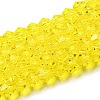 Transparent Glass Beads Strands GLAA-F029-4mm-21-1