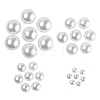 600Pcs No Hole ABS Plastic Imitation Pearl Round Beads MACR-LS0001-04-2