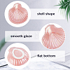 Shell Shaped Porcelain Jewelry Storage Display Trays for Rings AJEW-SP0006-06A-02-6