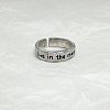 Mother's Day Motivational Slogan Alloy Cuff Rings FS-WGE3CFE-02-1