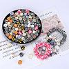 Colorful Pattern Printed Silicone Focal Beads LS-SI-JX0022A-12-3