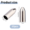 50Pcs Iron Cord End IFIN-FH0002-05-2
