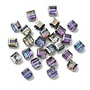 100Pcs Transparent Electroplate Glass Beads GLAA-K064-08A-HP01-1