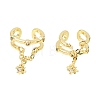 Brass Micro Pave Cubic Zirconia Cuff Earrings for Women CU-CBAE7DF-28G-4