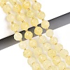 Ombre Effect Dyed Transparent Crackle Glass Beads Strands GLAA-Q111-10MM-07-1