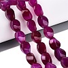 Dyed & Heated Natural Agate Beads Strands G-N359-14A-04-1