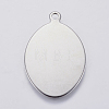 Tarnish Resistant 201 Stainless Steel Stamping Blank Tag Pendants STAS-P225-036P-1