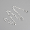 Brass Cable Chains Necklaces X-MAK-R019-S-1