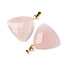 Natural Rose Quartz Pendants G-L614-D04-G04-2