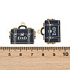 Father's Day Alloy Enamel Pendants ENAM-V001-03B-G-3