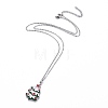 304 Stainless Steel Pendant Necklaces NJEW-Z008-04P-2