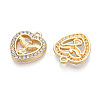 Alloy Rhinestone Pendants FIND-N008-14KCG-2