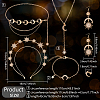 ANATTASOUL Moon & Star & Sun Rhinestone Jewelry Set SJEW-AN0001-53-2