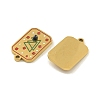 304 Stainless Steel Enamel Pendants STAS-H251-03B-03-2
