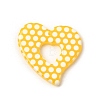 Opaque Polka Dot Pattern Resin Pendants FIND-H021-01B-1