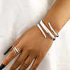 Alloy Spiral Cuff Bangles & Rings Sets FS-WG33B53-01-1