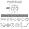45Pcs 15 Styles 304 Stainless Steel Pendants STAS-CJ0003-68-2