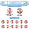 100Pcs Crackle Transparent Glass Beads GLAA-TADJ0001-12H-3