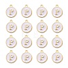 Golden Plated Alloy Charms LS-ENAM-S118-01P-2