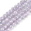 Electroplate Glass Beads Strands EGLA-B013-01A-PL01-1