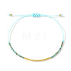 Bohemian Glass Seed Bead Braided Bracelets WO6368-11-1