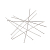 304 Stainless Steel Flat Head Pins X-STAS-Z089-03P-15-2