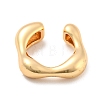 Real 14K Gold Plated Brass Cuff Earrings X-EJEW-M232-02C-G-2