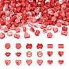 Valentine's Day Theme Handmade Polymer Clay Beads FIND-CW0001-25-11