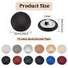 72Pcs 12 Colors 1-Hole PU Leather Buttons DIY-BC0006-43-2