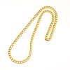 304 Stainless Steel Curb Chain/Twisted Chain Necklace Making STAS-A028-N122G-1