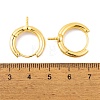 Brass Hoop Earrings Findings KK-K367-14G-3