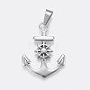 304 Stainless Steel Pendants STAS-F158-10AS-1