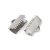 304 Stainless Steel Ribbon Crimp Ends STAS-E471-05L-P-2