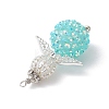 Glass Seed Beads Alloy Pendants PALLOY-MZ00283-03-4