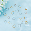 24Pcs 4 Style 201 Stainless Steel Linking Rings STAS-HY0001-19-5