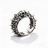 Alloy Skull Rivet Cuff Open Rings WGF9BFE-01-4