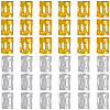 300Pcs 2 Colors Aluminum Dreadlocks Beads Hair Decoration ALUM-PA0001-02-7