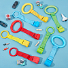 SUPERFINDINGS 8Pcs 8 Style Plastic Play Bed Pull Ring AJEW-FH0001-94-5