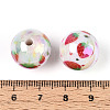 Printed Opaque Acrylic Beads MACR-T048-04D-3