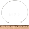 201 Stainless Steel Twist Cuff Choker Necklaces SA-CBA4A0D-01P-5